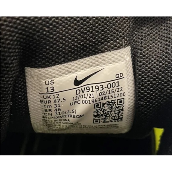 Nike Zoom Javelin Elite 3 Black Neon Mid Mens Track Shoes DV9193-001 - Picture 6 of 8